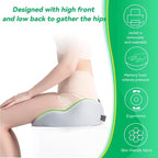 Seat Cushion for Office Chair Orthopedic Memory Foam Coccyx Support Pad Sciatica Pain Relief Tailbone Back Comfort Posture Alignment Pressure Massage Home Car Work