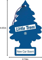 LITTLE TREES Car Air Freshener | Hanging Paper Tree for Home or Car | New Car Scent