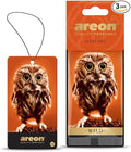 AREON WILD - Hanging Custom Cute Funny Car Air Freshener for Home & Office - Premium Cologne Perfume with Natural Fragrances - Long Lasting, Fresh, Luxurious Scent - Stylish Design - Agent Owl