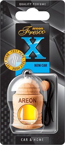 AREON Fresco X FRXV05 Hanging Car and Home Air Freshener, New Car