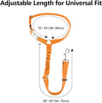 Plutus Pet Dog Seat Belt for Car Headrest, Reflective and Adjustable Restraint with Elastic Bungee for Safety, Vehicle Seatbelt Harness for Small Medium Large Dogs and Cats