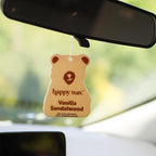 Happy Wax Relax and Refresh Mix Hanging Car Cub Air Fresheners Infused with Natural Essential Oils, 4 Ct. Variety Pack - Contains Calming Lavender, Fresh Cotton, Lemon, and Vanilla Sandalwood
