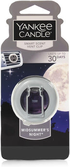 Yankee Candle Smart Scent Auto Vent Clip Car Air Freshener,Midsummers Night (Pack of 6)