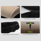 Car Headrest Neck Pillow Support Ergonomic, with Valve Stem Covers Accessory for Driving Seat Fatigue Relief Compatible with Model S X 3 Y & Cybertruck - 1 Piece