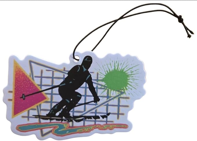 ThatsRad Car Air Freshener Duck Fly Fishing Fish Hunting Stocking Stuffer (One Size, Retro Ski)