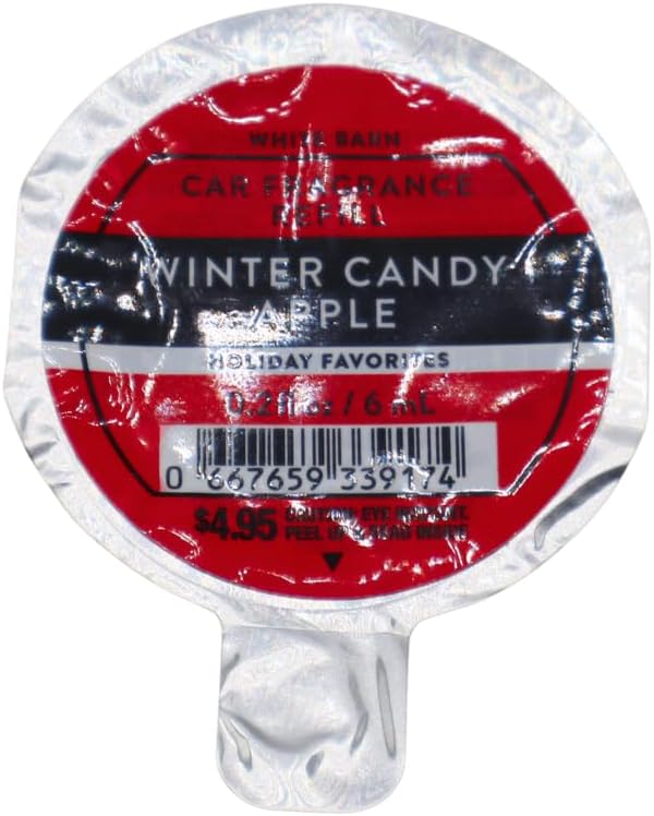 Bath & Body Works WINTER CANDY APPLE Car Fragrance Refill 0.2 fl oz - 4 pack