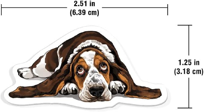 WIRESTER Fresh Scented Car Air Freshener Vent Clip, Decorative Accessories, Interior Decoration for Cars - Cute Animal Butt, Cute Dog Cat, Dog Butt Looking Back, Dog Lying