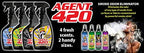 Agent 420-4 oz Smoke Odor Destroying Spray for Eliminating Smoke, Cigarette or Most Unwanted Odors in Your House, Car or Apartment, Freshen Up The Place Black Glacier