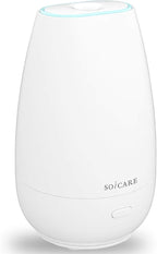 SOICARE Diffuser,USB Plug-in Car Portable Aromatherapy Diffuser,Essential Oils for Diffusers with 7 Colors Lights 2 Switch Mode Waterless Auto Off for Car Home Office Room (White)