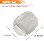 Luxury Faux Leather Car Seat Cover, Anti-Slip Waterproof Universal Front Bottom Seat Protector with Storage Pocket, Triangular Pattern Vehicle Seats Cushion for Sedans, SUVs, Trucks (Grey)