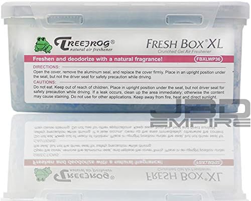 Treefrog Xtreme Fresh Box XL Air Freshener Scent Extra Large 400g - Black Squash/Blue Squash/Green Squash/White Peach/New Car (White Peach)