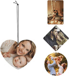 Customized Air Freshener for Car, Personalized with Photo Air Fresheners, Double Sided, for Bathroom Hanging Ornaments, Heart Shape