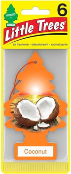 LITTLE TREES Car Air Freshener | Hanging Paper Tree for Home or Car | Pina Coconut | Pack 6