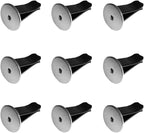 20 Pcs Metal Round Head Black Car Air Vent Clips with Auto Freshener & Perfume Feature