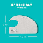 ulu Lagoon Hanging Car Air Freshener | Tropical Beach Coconut Surf Wax Scent Mini Wave | Long Lasting Car Freshener, Closet and Beyond | Made In USA | 3 Pack (White)