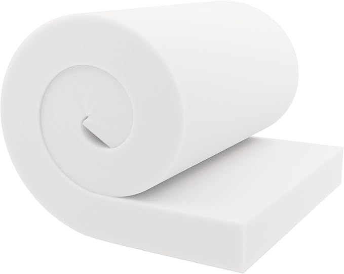 GoTo Foam 4" Height x 24" Width x 72" Length 44ILD (Firm) Upholstery Cushion Made in USA