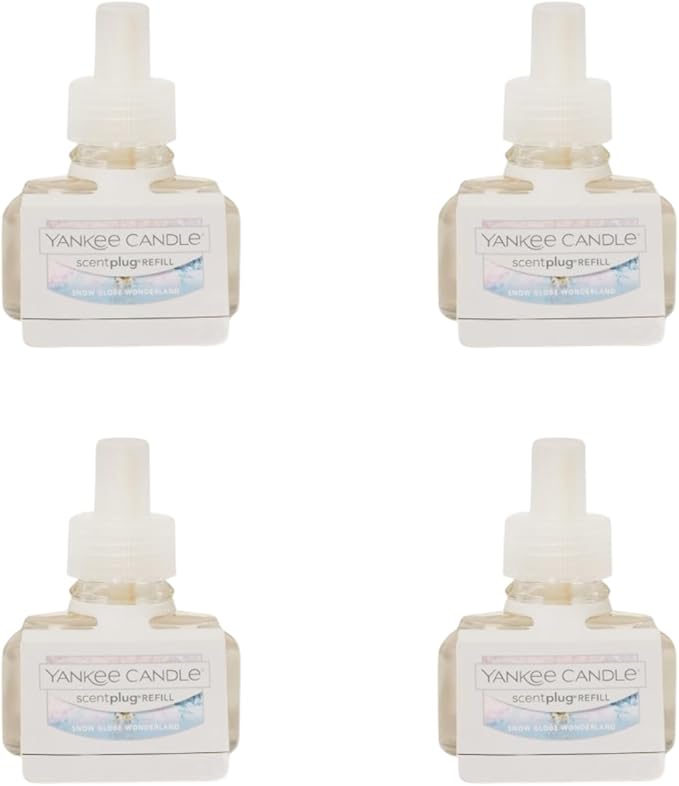 Yankee Candle Scent Plug Refill, Snow Globe Wonderland (Pack of 4)