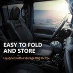 Upgraded Sunshade, Improved UV Protection Fabric, Foldable Front Sun Shade, Custom Accessories for 2018-2025 Jeep Wrangler