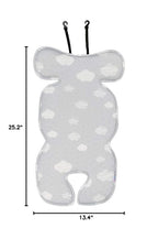 Stroller Liner Cool Seat Cover | Pad| Insert for Universal Car Seat & Stroller - (Toddler Cloud 3D Mesh Handmade)