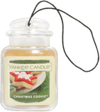 Yankee Candle Car Air Fresheners, Hanging Car Jar Ultimate, Neutralizes Odors Up To 30 Days, Christmas Cookie, 0.96 OZ (Pack of 6)