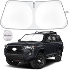 Car Sun Shade for 2010-2025 2026 Toyota 4Runner Windshield Sun Shade, Sun Visor Windshield Screen Cover for 4-Runner Front Window Sunshade Foldable Auto Interior Accessories UV Block to Keep Cool