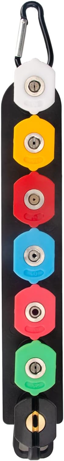 Pressure Washer Tips, Set of 7 Pressure Washer Nozzle Tips with Nozzle Holder, 1/4 Inch Quick Connect Power Washer Tips, 4000 PSI, Multiple Degrees Rinse Kit, Pressure Washer Accessories