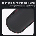 Mandark Car Knee Cushion Pad, Leather Memory Foam Vehicle Door Armrest Pillow for Leg Elbow, Comfort Auto Interior Center Console Thigh Support Mat Accessories, Universal for Most Cars (Black/Red)