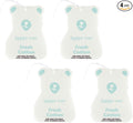 Happy Wax Fresh Cotton Hanging Car Cub Air Freshener - Scented and Infused with Natural Essential Oils - Cute 4-Pack