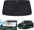KUST Windshield Sun Shade for Mini Countryman Cooper F60 SUV 2017-2022 2023 2024 2025 2026 Accessories Front Window Sunshade Visor Protector Foldable Block UV Rays