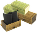 BambooMN Granulated Bamboo Charcoal Odor Absorber Bag in Decorative 6.25" x 3.5" x 3" Box, 4 Pieces