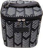 Cold Gold Breastmilk Cooler Bag with Safety Tested Ice Pack – Insulated Milk Storage for Work, Travel & Daycare – Fits Bottles & Parts – Durable, Washable, Cooler for Moms (Black and White)