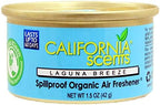 California Scents Spillproof Organic Air Freshener, Laguna Breeze, 1.5 Ounce Canister (Pack of 18)