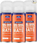 Glodway Whole Car Air Refresher Spray,Odor Eliminator Eliminates Strong Vehicle Odors,Tropical Flavor Scent-6 Ounce Spray Bottle (Plack of 3)