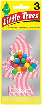 LITTLE TREES Car Air Freshener | Hanging Paper Tree for Home or Car | Bubble Gum
