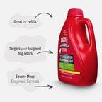 Nature’s Miracle Advanced Stain & Odor Eliminator, Sunny Lemon Scent, Severe Mess Enzymatic Formula For Tough Pet Messes, 1 Gallon