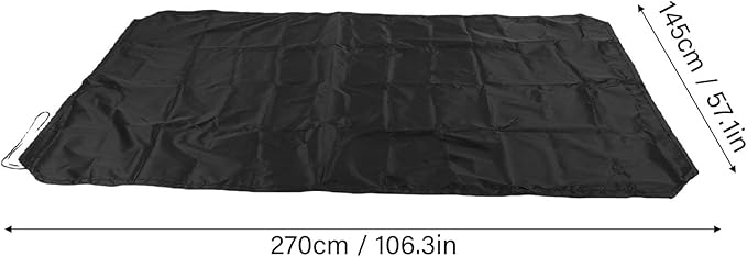210D Oxford Cloth Water Proof Box Lid Cover,Tent Trailer Cover Travel Trailer Roof Cover car Roof Top Tent Trailer Cover for SUV Rooftop Travel Luggage Rack (270 * 145cm)