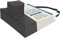 Gel Wedge Seat Cushion with Pommel, Bariatric 26" x 20" x 4" - 2" - Better Posture and Hip Positioning - High Density Foam and Pressure Redistribution Gel and Back, Tailbone, and Coccyx Support