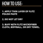 Flitz Metal Polish Paste - 1.76oz USA-Made Polish for Solid Chrome, Stainless Steel, & Aluminum - Non-Abrasive for Light Oxidation - Requires Manual Buffing - Not for Plated/Coated Surfaces (3 Pack)