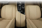 Black Panther PU Car Seat Cover, Front Bottom Seat Protector Compatible with 95% Vehicles,Anti-Slip & Full Wrapping Bottom (W 21.26''×D 20.86”)(1Piece,Dark Beige)