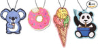 Fresh Fresheners Cute Kawaii Car Air Fresheners 4-pack Scented With Premium Oils (Scented Sweetie 4-Pack)