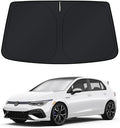 KUST Windshield Sun Shade for 2022-2025 2026 Volkswagen VW Golf GTI Golf R Accessories Window Sunshade Sun Visor Protector Foldable Blocks UV Rays Keep Your Car Cooler