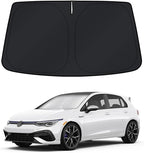 KUST Windshield Sun Shade for 2022-2025 2026 Volkswagen VW Golf GTI Golf R Accessories Window Sunshade Sun Visor Protector Foldable Blocks UV Rays Keep Your Car Cooler