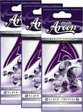 AREON Car Air Freshener MON Black Crystal Scent. 3 Pack. Enjoy Your Enviroment.