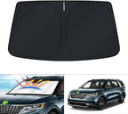 KUST Windshield Sun Shade for 2022-2025 2026 Kia Carnival Accessories Front Window Shade Sun Visor Cover Sun Protector Foldable Blocks UV Rays Keep Your Car Cooler