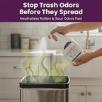 Dual-Action Odor Eliminator Spray 32 Fl Oz, Plant-Based Instant Knockdown & Enzymatic Deodorizer for Home, Neutralizes 16 Odor Sources, Bleach-Free, Fabric & Surface Safe, Lavender Lemon