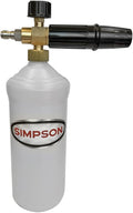 Simpson Cleaning 80271 Pressure Washer Foam Cannon with 1/4 Inch Quick Connector, 1 Liter, White