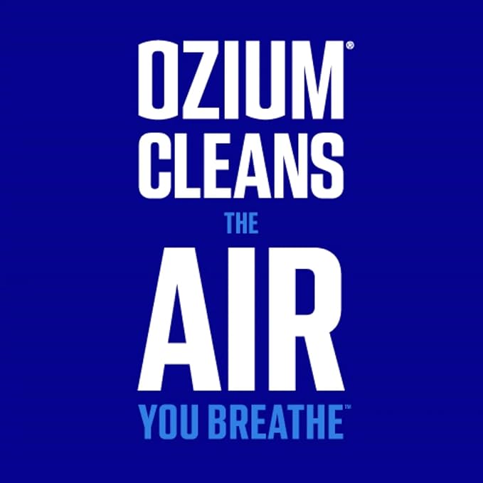 Ozium Membrane Car Vent Clip AC Air Fresheners Car Air Freshener and Car Odor Eliminator (Carbon Black, 4 Packs)