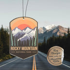 Outdoor Adventure Car Air Freshener 3 Pack Scented With Premium Oils By Fresh Fresheners (Rocky Mountain National Park)
