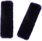 Soft & Cozy Australian Sheepskin Car Seat Belt Covers,2 Pack Fluffy Seatbelt Pads, Genunie Sheepskin Fur Shoulder Straps Cushions for Adults Kids Women and Men (DarkOrchid)
