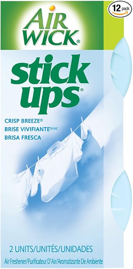 Air Wick Stick Ups, Crisp Breeze, 2-Count (Pack of 12)